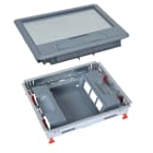 LEGRAND - Kit compuesto por tapa de plástico + embellecedor + marco vertical - 12mod
