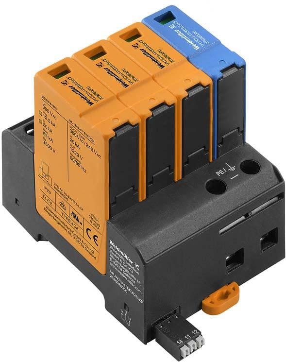WEIDMULLER - Descargador de sobretensión VPU AC I 3+1 R 300/12.5 LCF