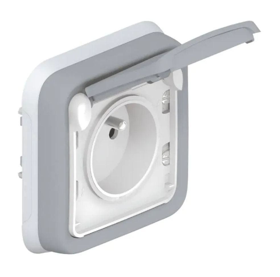 LEGRAND - Base de enchufe estanca 2P+T Plexo, 16A, empotrable, IP55