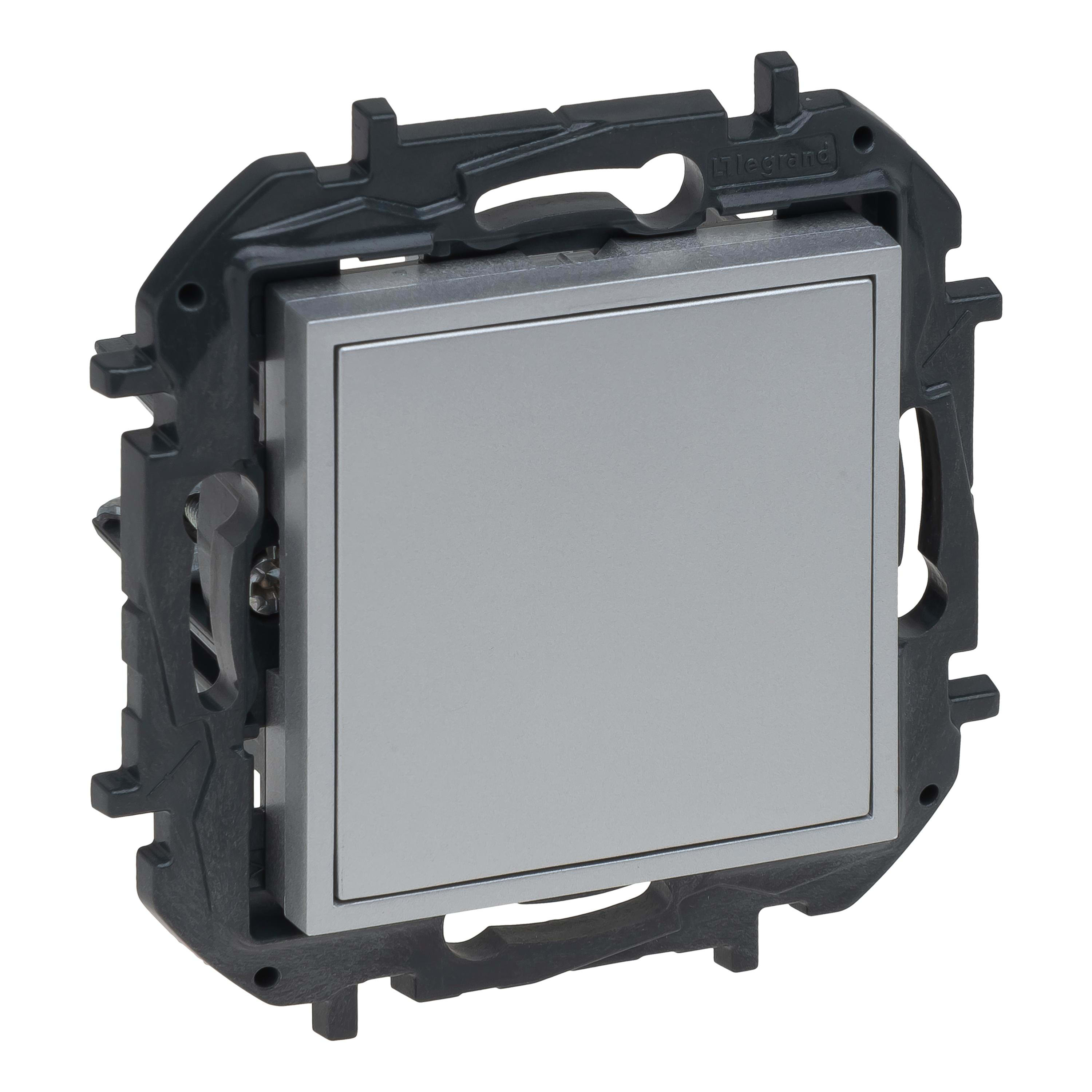 LEGRAND - Tapa ciega y adaptador para Mosaic Niloé Step - Aluminio