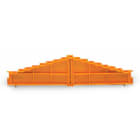 WAGO - Placa final de 8 pisos;sin impresión;espesor 7,62 mm;naranja