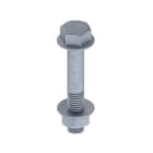 UNEX - Tornillo con tuerca DIN 6921 M8x50 Unex en acero galvanizado clase 6
