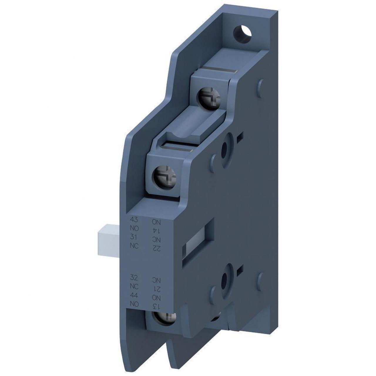 SIEMENS - Bloque de contactos 1° auxiliar lateral 1 NA/1 NC bornes de tornillo para contactores 3RT148