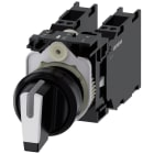SIEMENS - Selector manecilla corta momentáneo 2x1NA+1NC resorte