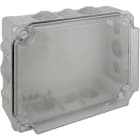 SOLERA - Caja estanca 310x240x125 tornillo plástico gris transparente