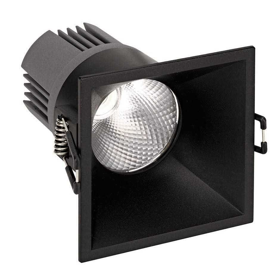 SIMON LIGHTING - Downlight 703.22 Confort Cuadrado 2700K Wide Flood Negro