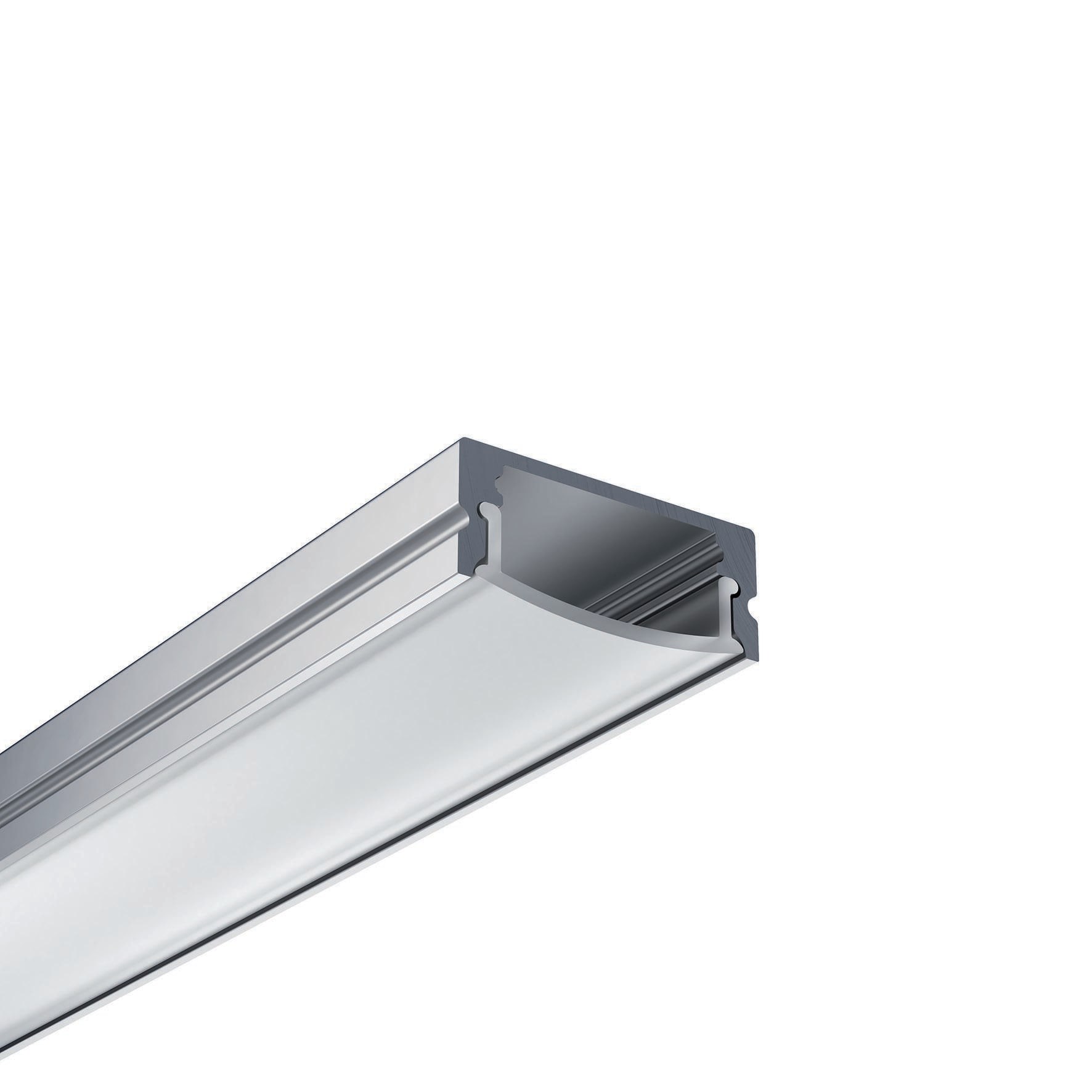 SIMON LIGHTING - Perfilería de superficie slim para LedFlex en acabado aluminio