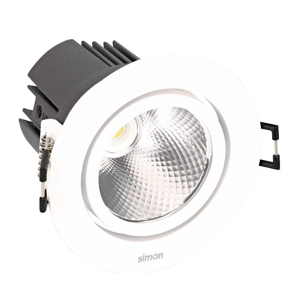 SIMON LIGHTING - Downlight 703.23 Orientable Redondo 2700K Wide Flood DALI Blanco