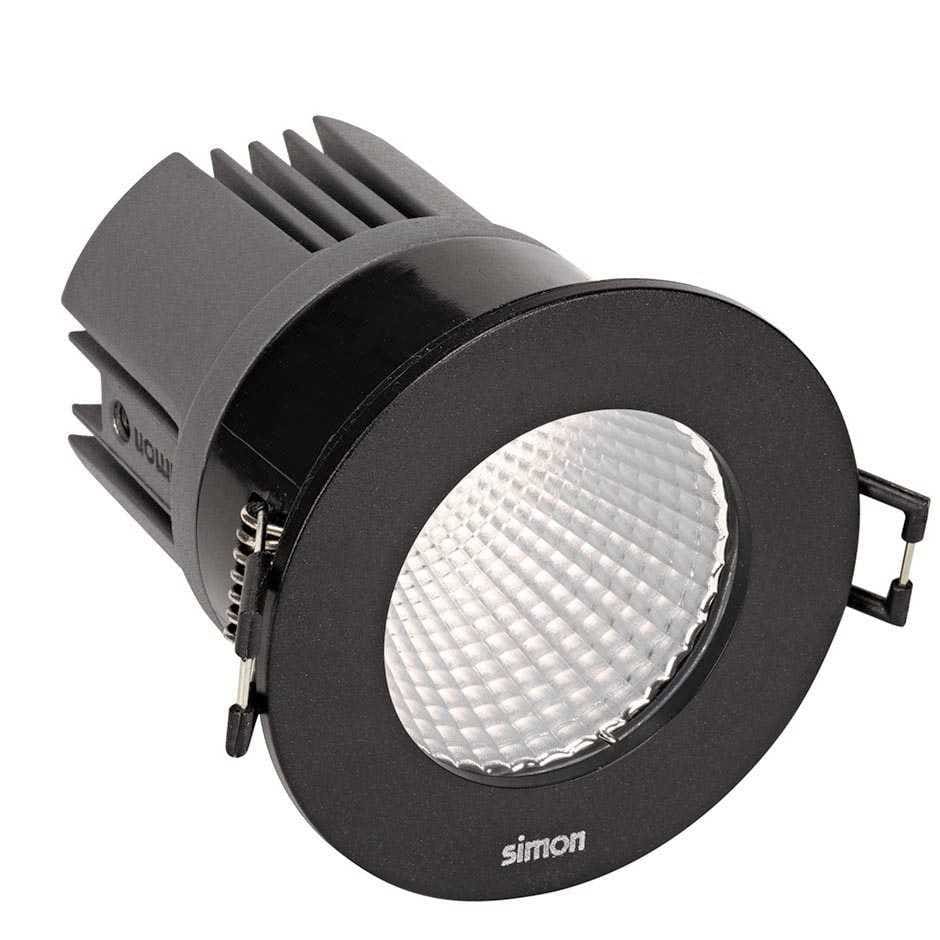 SIMON LIGHTING - Downlight 703.25 2700K Wide Flood IP65 Negro