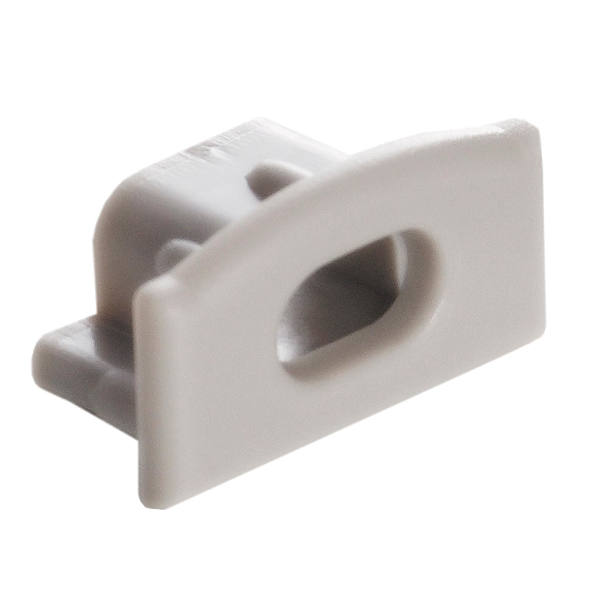 SIMON LIGHTING - Tapa de inicio para perfilería de superficie slim en acabado blanco