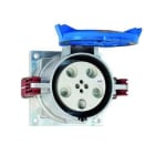 MENNEKES - Base semiempotrable 160A 5p 6h 400V IP67 carcasa de plástico parte frontal de aluminio