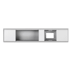 SIMON - Ofiblock Compact para 4 mecanismos útiles con recorte trasero en la penúltima posición