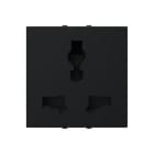 NIESSEN - Enchufe universal negro