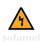 SOFAMEL - Señal aluminio AE-29S riesgo eléctrico 297mm