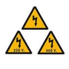 SOFAMEL - Señal plástico VT400V10 riesgo eléctrico 105mm