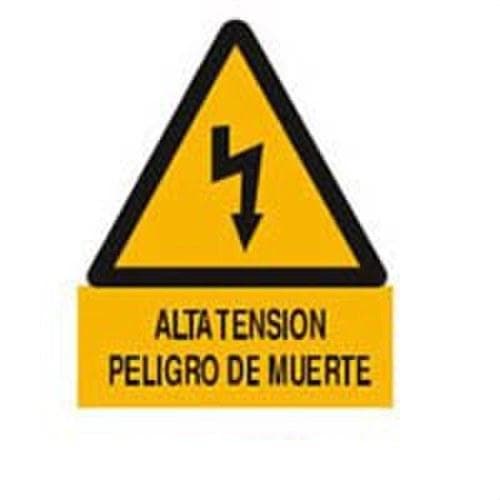 SOFAMEL - Señal policarbonato CE-21PCI alta tensión peligro de muerte 210 mm