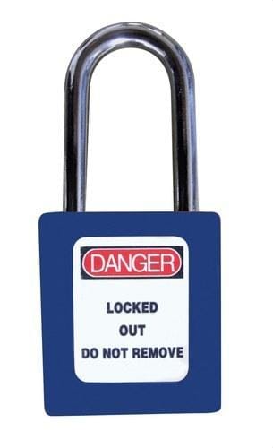SOFAMEL - Candado seguridad ABS C/ABS-38 azul