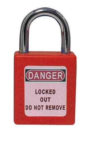 SOFAMEL - Candado seguridad ABS C/ABS-25 rojo