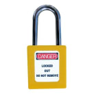 SOFAMEL - Candado seguridad ABS C/ABS-38 amarillo