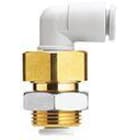 SMC - KQ2LE08-00N  RACOR PASAMURO CODO ORIENTABLE, TUBO-TUBO Ø8