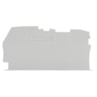 WAGO - Placa final e intermedia;espesor 0,8 mm;gris