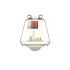 THEBEN - Mini detector de presencia KNX, montaje en el techo DE, 2 x luz, 2 x presencia, zona de detección 8 m