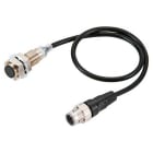 OMRON - Sensor de proximidad, inductivo, latón-níquel, M12, enrasado, 7 mm, NA, cable flexible de 0,3 m, 2 hilos CC sin polaridad