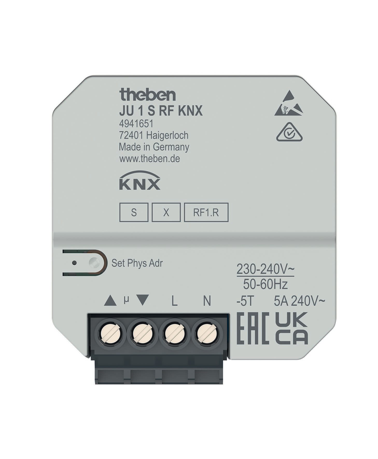 THEBEN - Actuador de persiana empotrado inalámbrico KNX