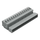 WAGO - Conector macho, 1 conductor;CAGE CLAMP®;2,5 mm²;gris