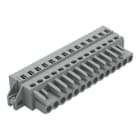 WAGO - Conector hembra enchufable 14 polos, paso 5 mm, CAGE CLAMP®, hasta 2,5 mm²