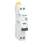 Schneider Electric - Interruptor automático diferencial combinado (RCBO), Acti9 iCVm40N, 1P+N, 16A, curva C, 6000A, tipo A-SI, 30mA
