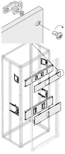 ABB - 2 XT5 KIT 3-4P EXT.IM 400A HORIZ. W=600