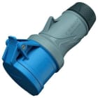 MENNEKES - Prolongador CEE PowerTOP Xtra 32A 4P 9h 230V IP54 X-Contact carcasa ergonómica atornilladora de goma