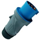 MENNEKES - Conector CEE PowerTOP Xtra 32A 4P 9h 230V IP54 carcasa ergonómica atornilladora de goma