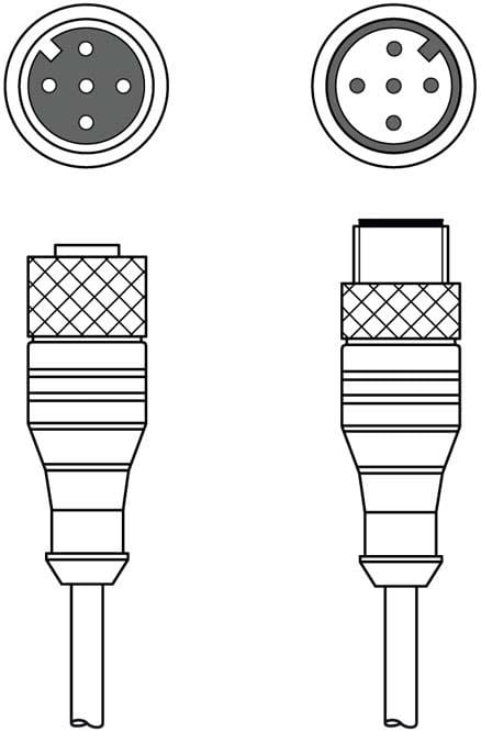 LEUZE - KDS S-M12-5A-M12-5A-P1-015