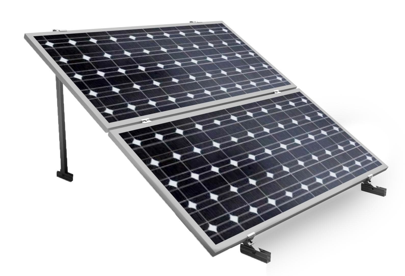 SUNFER - 24H2-15-C Soporte inclinado abierto, 2 filas en horizontal