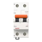 LEGRAND - Magnetotérmico RX - 1P+N - 2 módulos - 230V~ - 20A - curva C