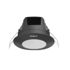 DINUY - Luminaria de emergencia de empotrar en techo negro