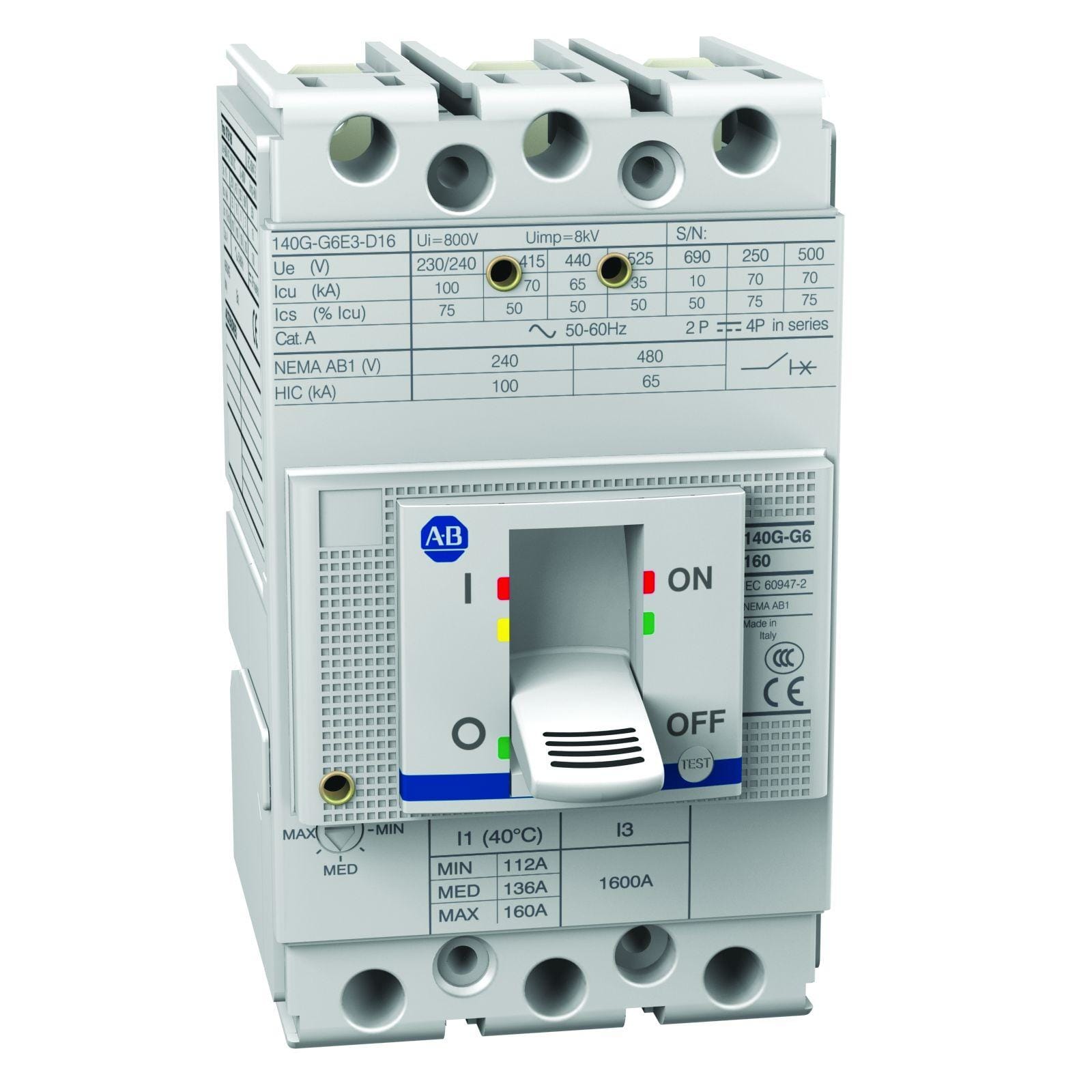 ROCKWELL - DISYUNTOR 160A 140G-G6E3-D16