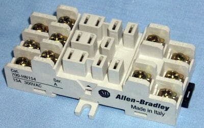 ROCKWELL - SCREW TERMINAL SOCKET, 11-BLADE, OPEN STYLE TERMINAL, PANEL OR DIN RAIL MOUNTING