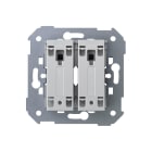 SIMON - Grupo de 1 conmutador pulsante 10 AX 250V~ y 1 pulsador pulsante 10 A 250V~ con sistema de embornamiento rápido Simon 360