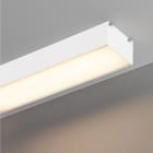JISO - Disipador de calor Huelva XL IP44 exterior aluminio superficie/Suspensión 2m para tiras LED IP20/IP65 color blanco técnico garantía 5 años
