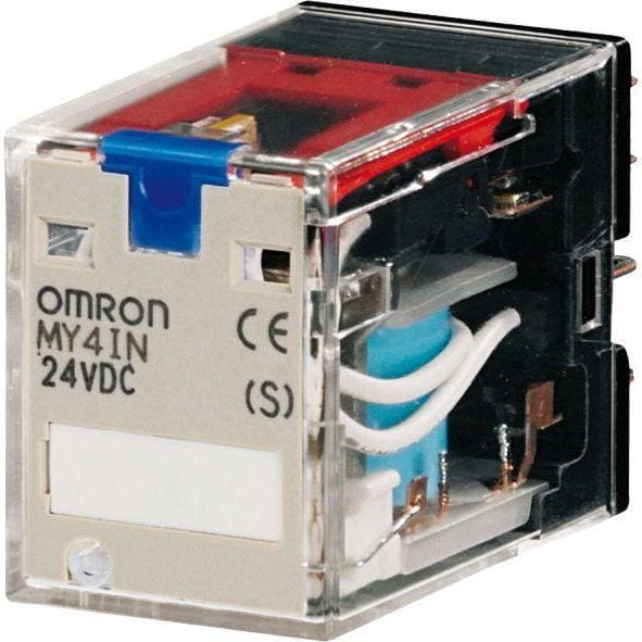 OMRON - MY2IN 24VAC (S)  RELÉ DPDT 10A ENCHBL.SDR.LED PULS.PBA.