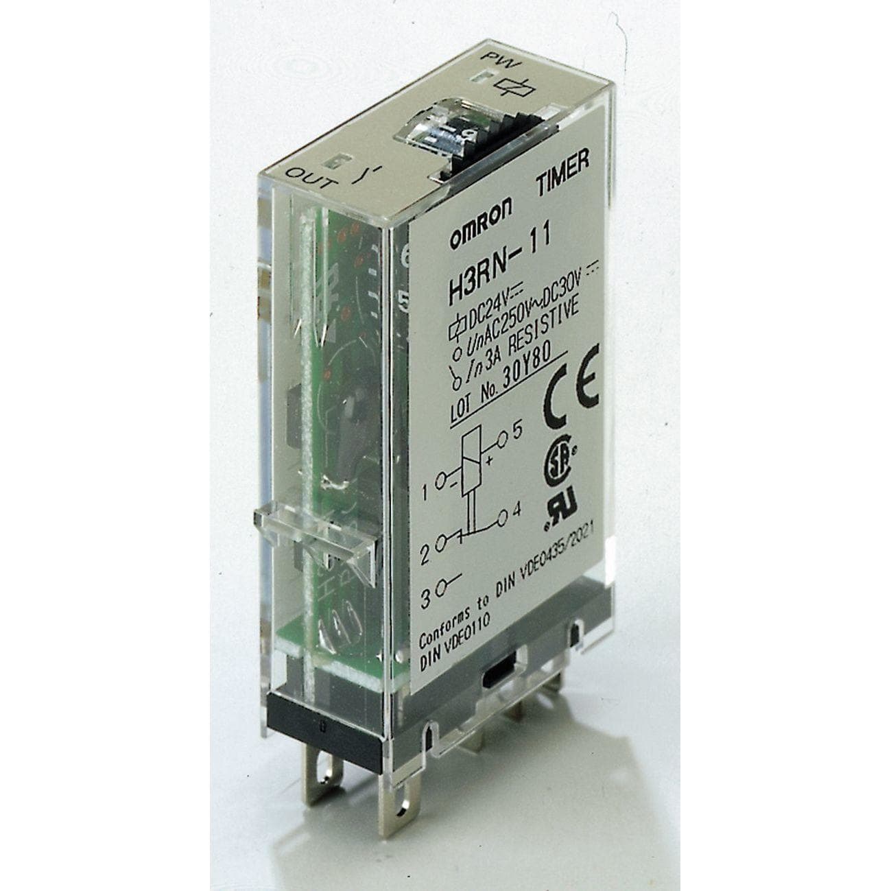 OMRON - Temporizador 16mm SPDT 0.1s-10min 24V CC