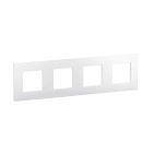 LEGRAND - Placa embellecedora Valena Next de 4 elementos de color blanco