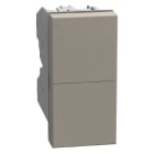 BTICINO - Pulsador doble para persianas Light Now - 10A - 250V~ - 2 módulos - Stone