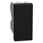 BTICINO - Pulsador doble para persianas Light Now - 10A - 250V~ - 2 módulos - Dark