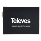 TELEVES - Conversor de medios RJ45 – SFP 10/100/1000Mbps, monomodo (SM) / multimodo (MM)
