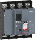 HAGER - Interruptor automático de caja moldeada h3+ PW1600, 4P4D, 50kA, 1250A, LI