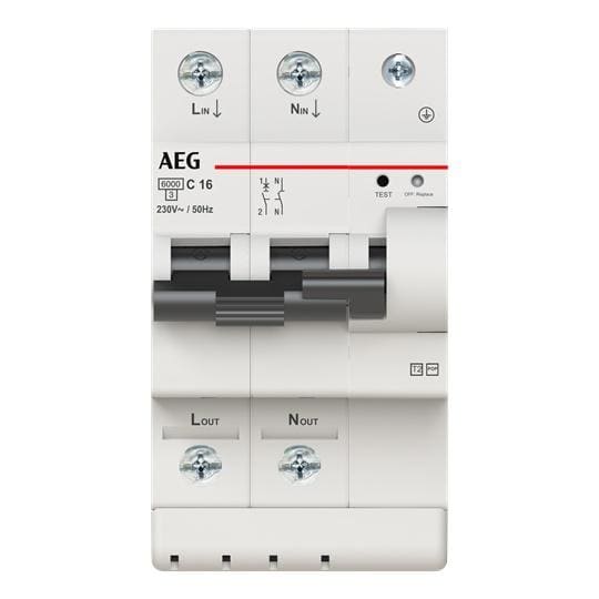 AEG BAJA TENSIÓN - Prot. Sobret. P+T NUX POP 1N C16